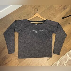 RARE Harley Davidson Y2K Long Sleeve Lightweight Textured Sweater Women’s Large